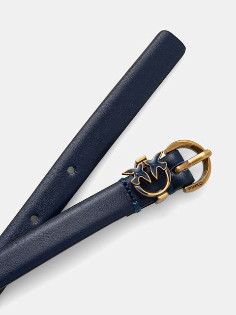 Pinko pasek skórzany damski kolor niebieski 105482 A2QP - zdjęcie produktu nr 2