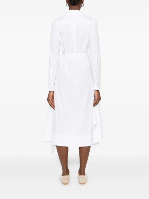 LOEWE V-neck midi dress - White