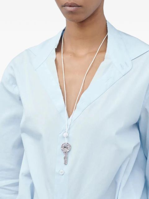 MM6 Maison Margiela foil key necklace - Silver - zdjęcie produktu nr 2