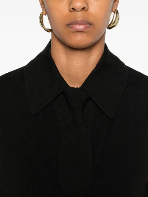 SANDRO buttoned sleeveless top - Black