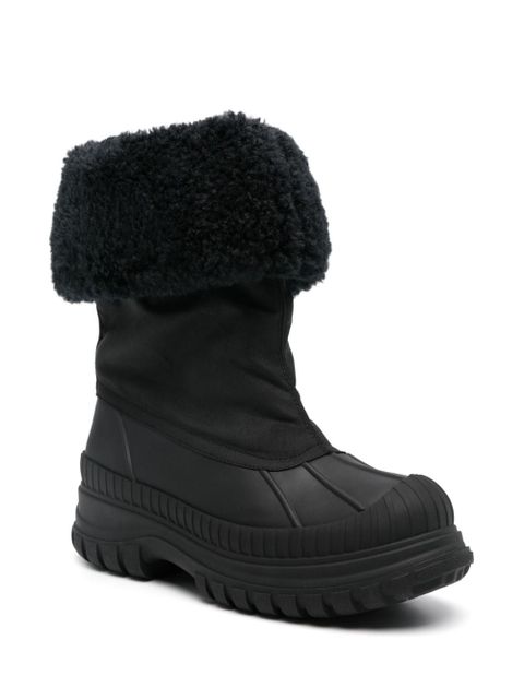 GANNI faux-shearling-trim boots - Black - zdjęcie produktu nr 2
