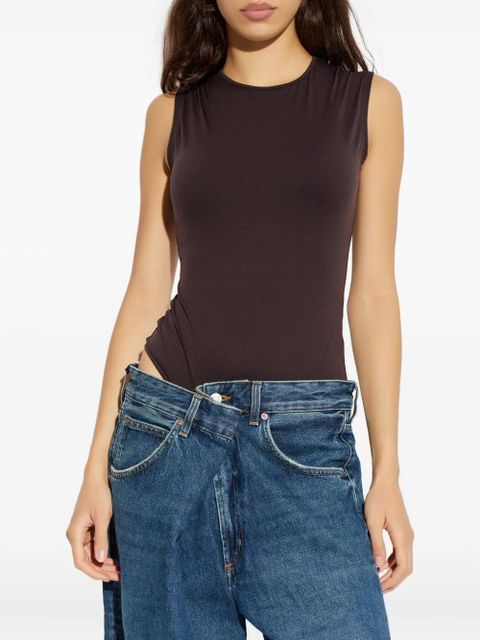 AGOLDE Aura sleeveless bodysuit - Brown