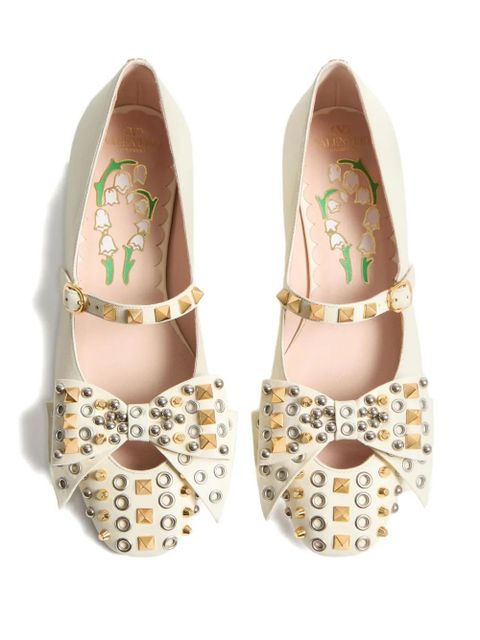 Valentino Garavani Bowow Mary-Jane ballet flats - Neutrals - zdjęcie produktu nr 2