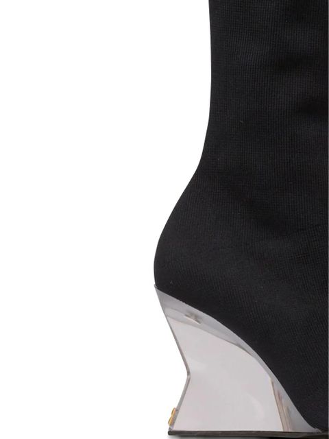 Balmain 95mm thigh-high boots - Black