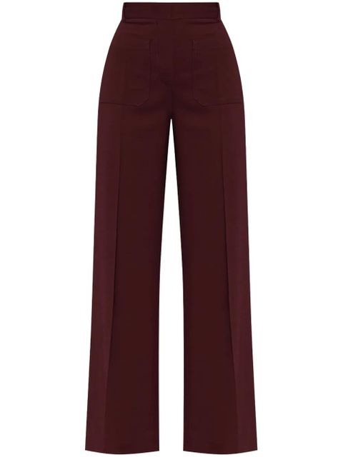 Victoria Beckham Alina palazzo pants - Red - zdjęcie produktu nr 1