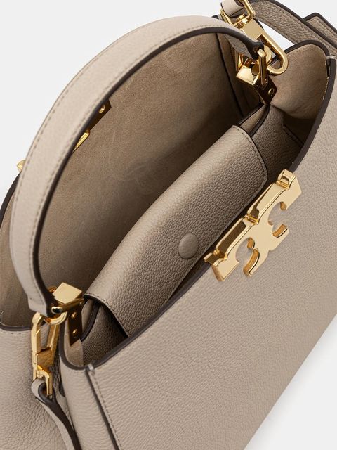 Tory Burch torebka skórzana Eleanor Soft Medium kolor beżowy 177217.250