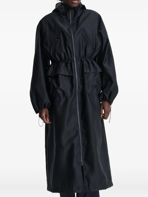 Cecilie Bahnsen hooded drawstring parka coat - Black