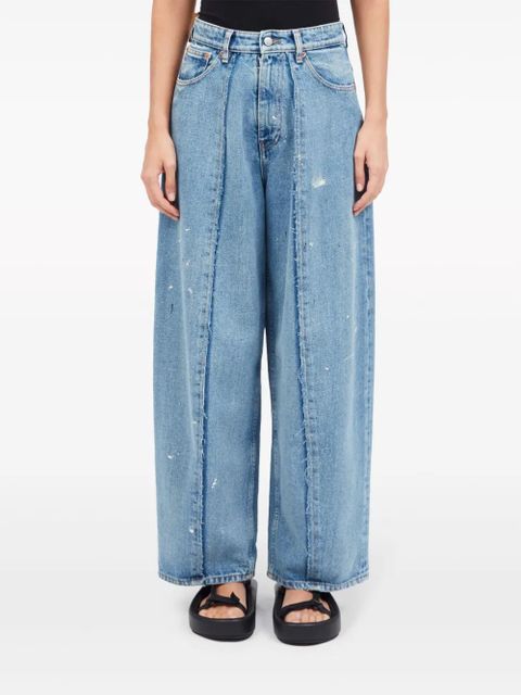 MM6 Maison Margiela straight-leg cotton jeans - Blue - zdjęcie produktu nr 2