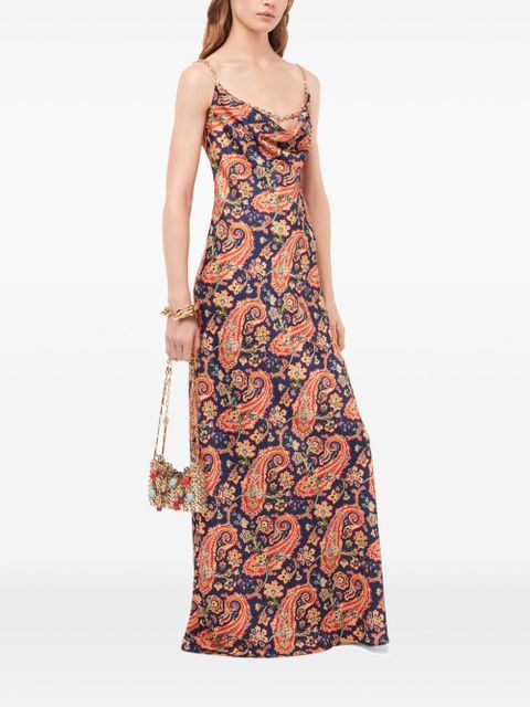 Rabanne Paisley Nuisette Maxi Dress - Blue - zdjęcie produktu nr 2