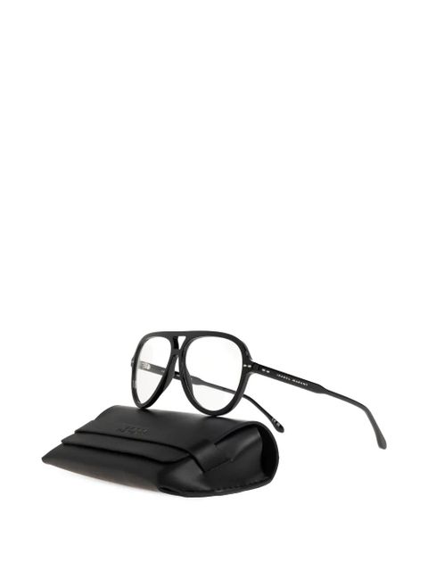 Isabel Marant Eyewear navigator-frame glasses - Black - zdjęcie produktu nr 2