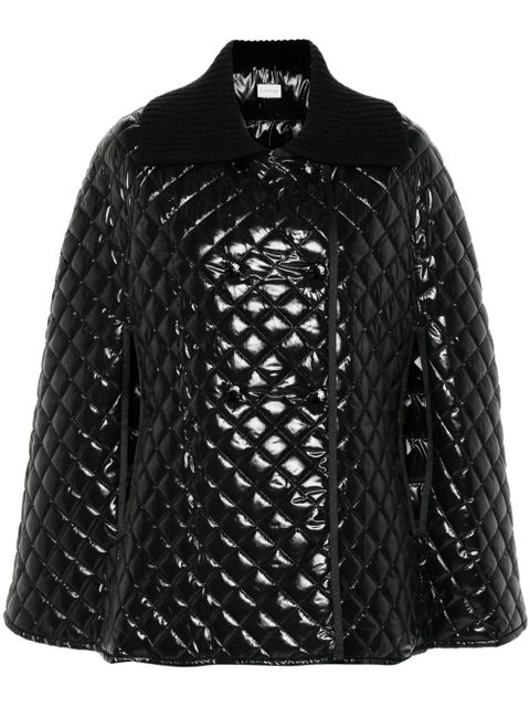 Moncler quilted down cape - Black - zdjęcie produktu nr 1