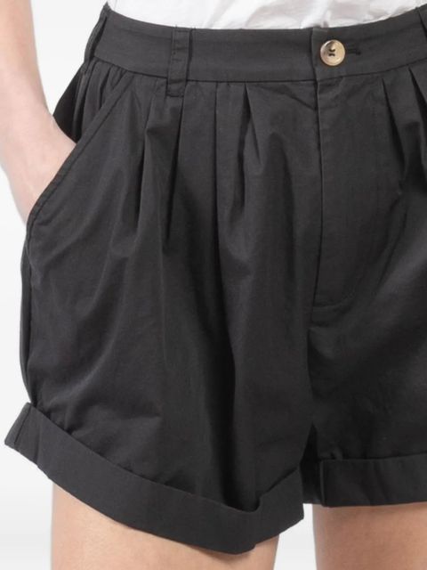 DÔEN Paige poplin shorts - Black