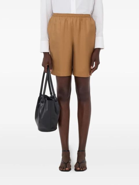 LouLou de Saison Zinia elasticated-waist shorts - Brown - zdjęcie produktu nr 1