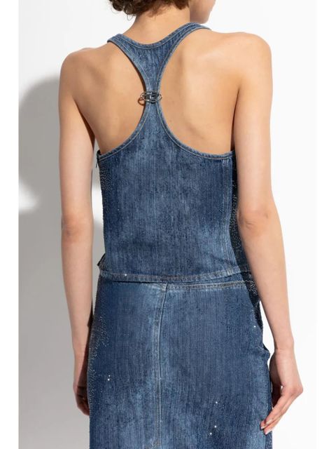 Diesel De-Plaque-S tank top - Blue