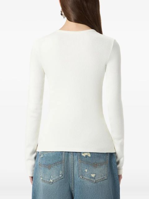 Blumarine printed jersey T-shirt - White