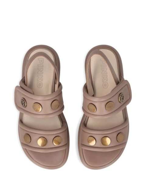 PINKO stud-embellished sandals - Neutrals