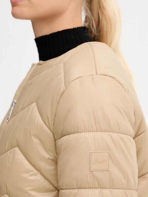 BOSS Orange kurtka puchowa kolor beżowy przejściowa 50542364