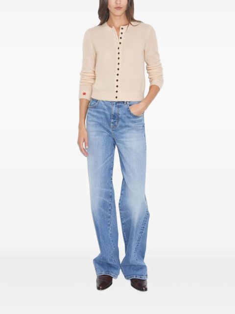 Tory Burch button-detail cashmere cardigan - Neutrals