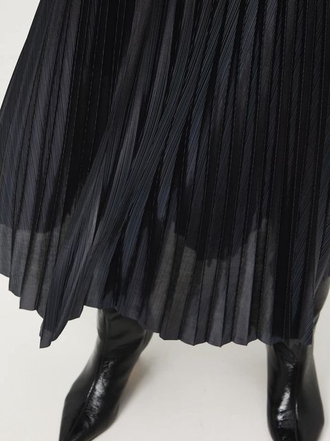 Medicine spódnica kolor granatowy midi rozkloszowana