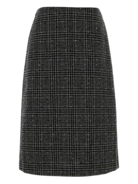 FENDI check-pattern midi skirt - Grey - zdjęcie produktu nr 1