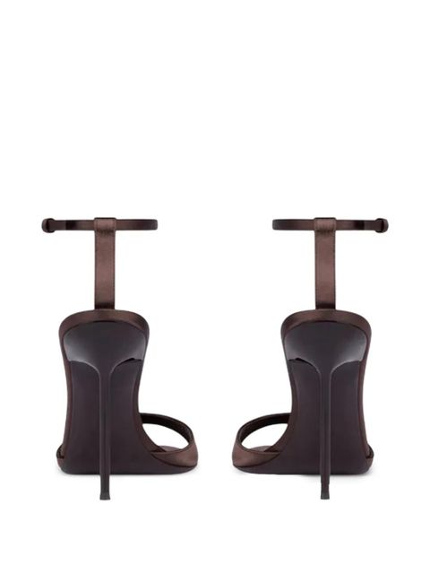 Paris Texas 105mm Lidia heeled sandals - Brown