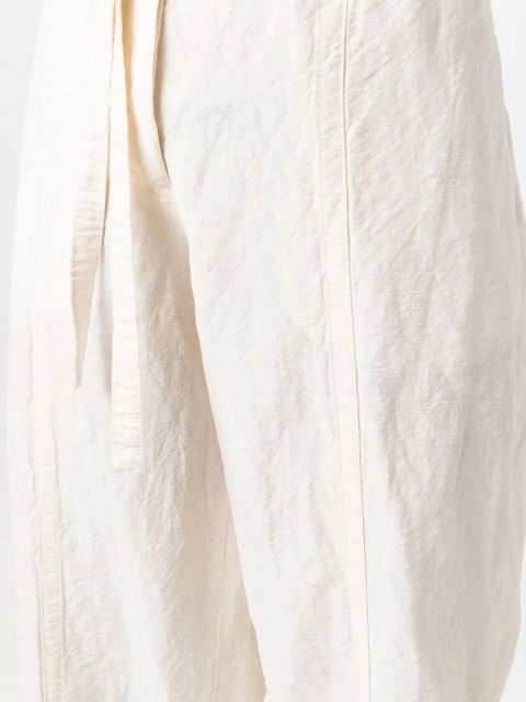 Jil Sander tied-waist straight trousers - White