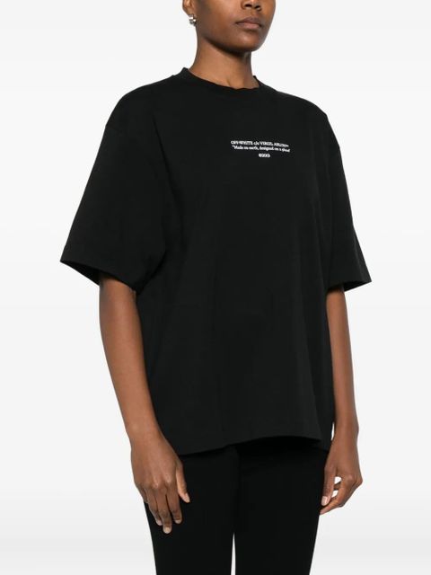 Off-White cotton T-shirt - Black