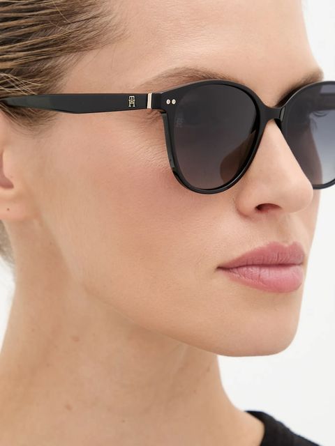 Tommy Hilfiger okulary przeciwsłoneczne damskie kolor czarny TH 2289/S