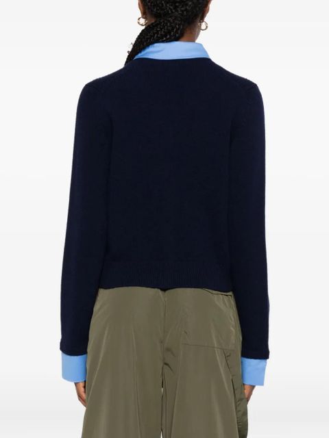 Maje patch-pockets button-up cardigan - Blue