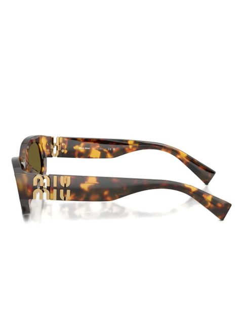 Miu Miu Eyewear rectangle-frame sunglasses - Brown