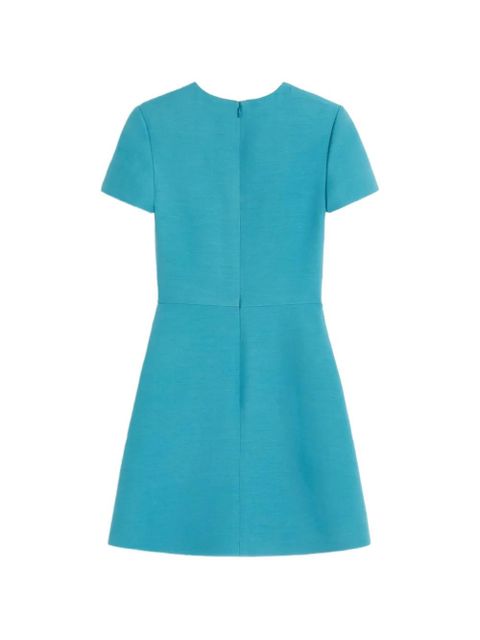 Valentino Garavani Crepe Couture embroidered mini dress - Blue