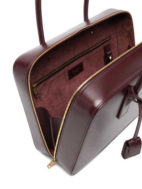 Saint Laurent logo-print tote bag - Red