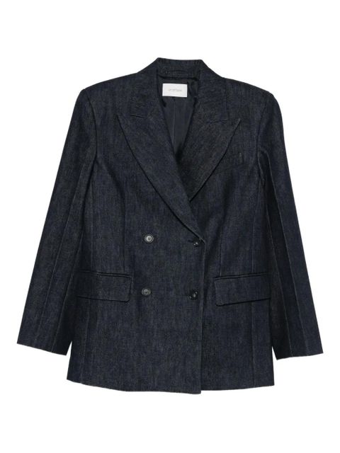 Sportmax double-breasted denim blazer - Blue - zdjęcie produktu nr 1