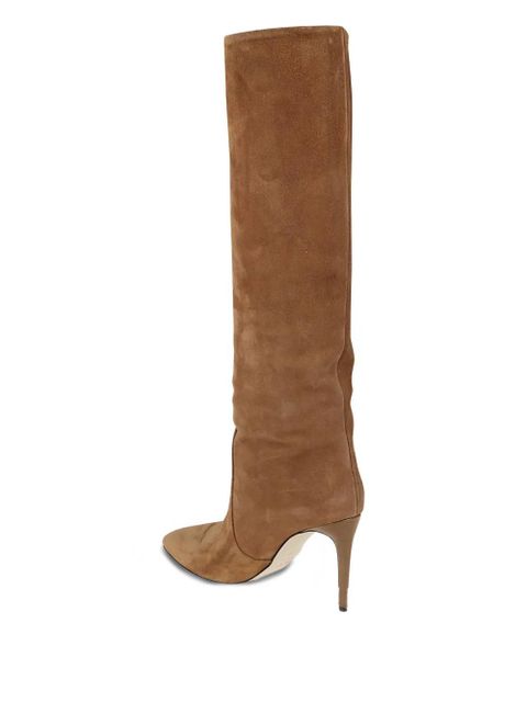 Paris Texas 85mm suede leather knee-high boots - Brown