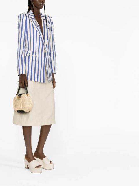 Vivienne Westwood striped cotton blazer - Neutrals