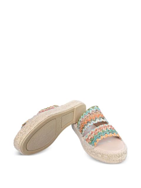 Manebi braided-strap slide sandals - Neutrals