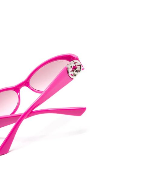 Gucci Eyewear oval-frame sunglasses - Pink