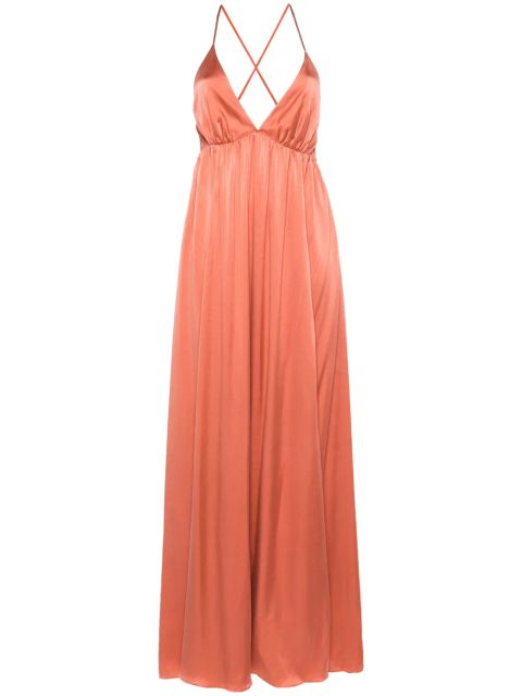 ZIMMERMANN silk-satin maxi dress - Pink