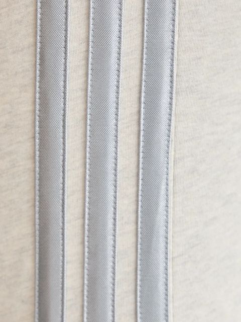 adidas t-shirt bawełniany Holiday 3-Stripes damski kolor beżowy JM1880