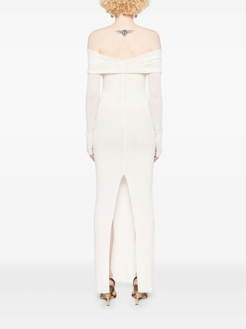 MANURÍ Amara Buckle dress - White