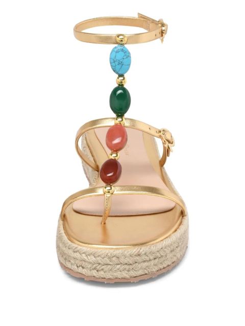 Gianvito Rossi Shanti Beach espadrilles - Gold