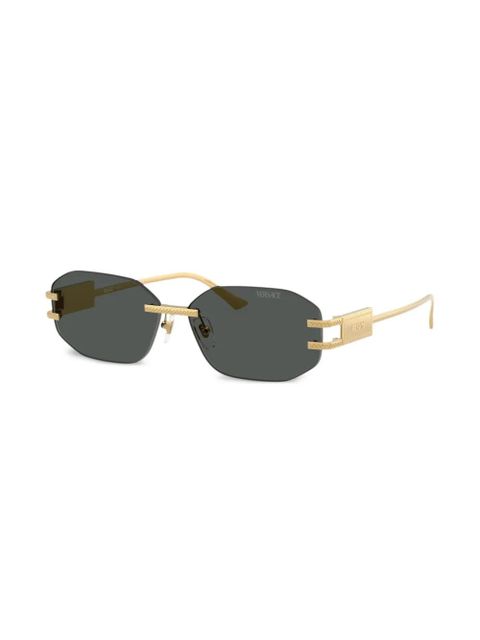 Versace Eyewear frameless sunglasses - Gold - zdjęcie produktu nr 2