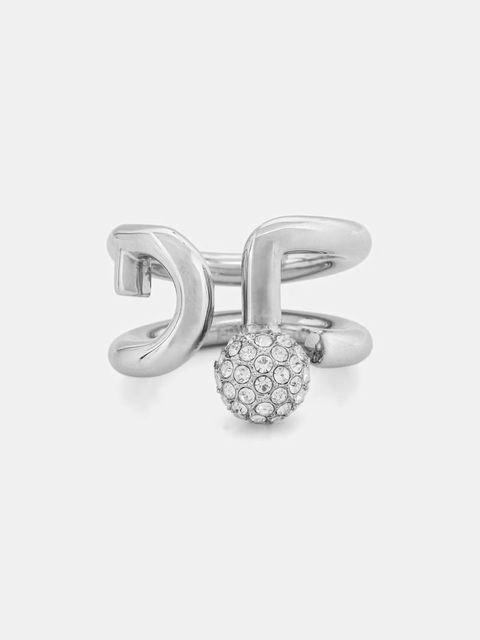 Furla pierścionek damski metalowy z cyrkonią - zdjęcie produktu nr 1