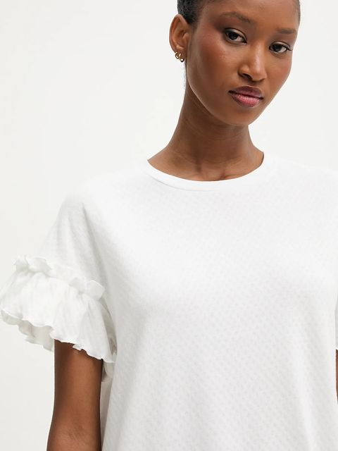 Answear.LAB koszula nocna bawełniana damska kolor beżowy bawełniana