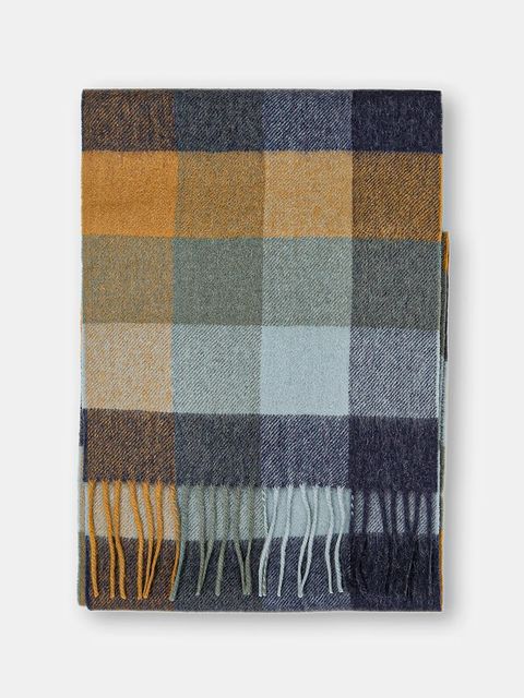 Barbour szalik kolor zielony wzorzysty USC0005 - zdjęcie produktu nr 2