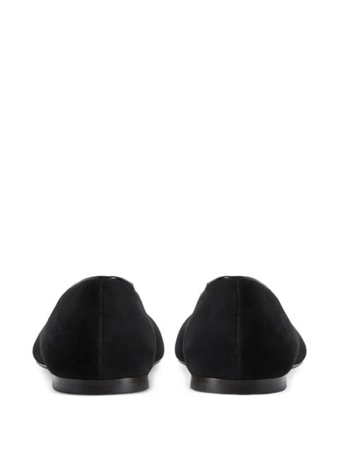 Giuseppe Zanotti Georgia suede ballet flats - Black - zdjęcie produktu nr 2