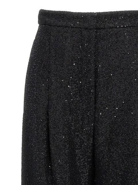 Max Mara sequin-appliqué trousers - Black - zdjęcie produktu nr 2