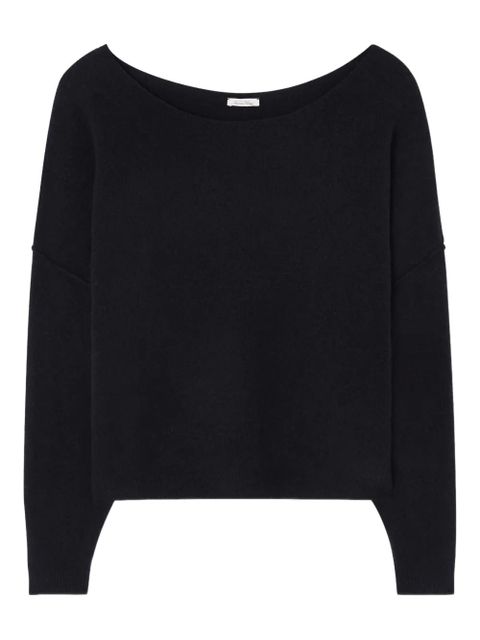 American Vintage Damsville boat-neck ribbed sweater - Black - zdjęcie produktu nr 1