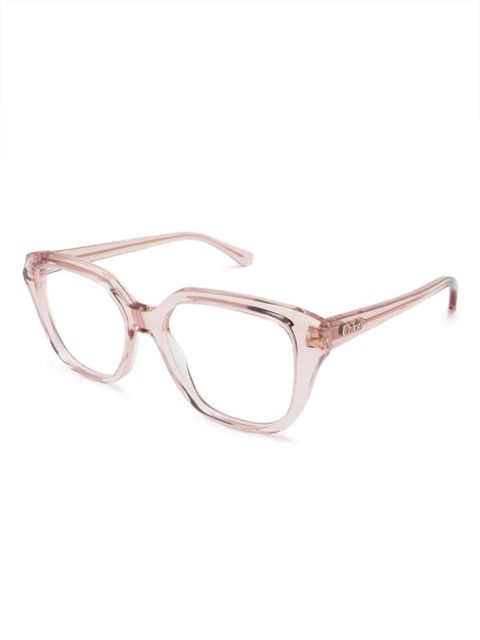 Chloé Eyewear square-frame glasses - Pink - zdjęcie produktu nr 2