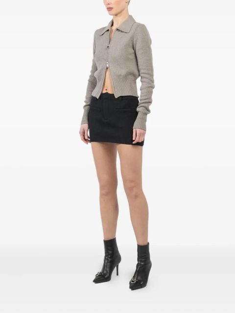 Aya Muse knitted mini skirt - Black